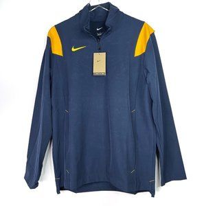 Nike Long Sleeve Lightweight Coaches Jacket NEW Men’s MEDIUM Blue Yellow DJ5115
